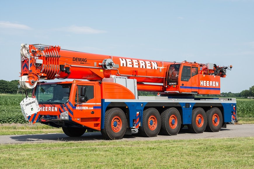 New Demag AC 220-5 all terrain crane for Heeren Groep